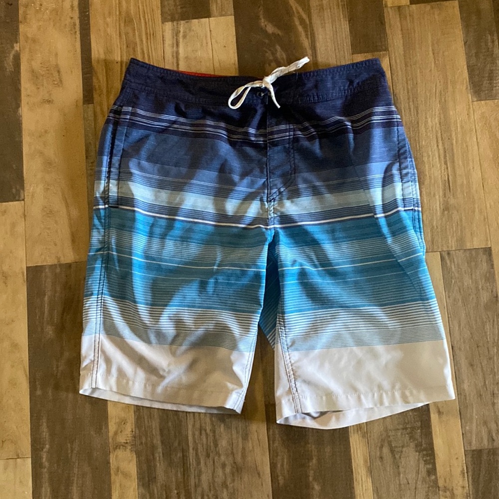 Multie colored blue swim shorts